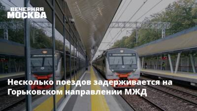 Несколько поездов задерживается на Горьковском направлении МЖД - vm.ru - Москва - территория Рижское Направление - территория Горьковское Направление - Москва