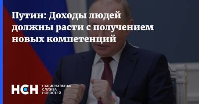 Владимир Путин - Путин: Доходы людей должны расти с получением новых компетенций - nsn.fm - Россия