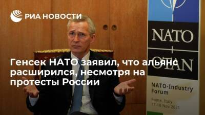 Владимир Зеленский - Йенс Столтенберг - Генсек НАТО Столтенберг заявил, что альянс расширился, несмотря на протесты России - ria.ru - Россия - Украина - Македония - Брюссель - Черногория - г. Бухарест