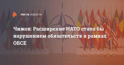 Владимир Чижов - Чижов: Расширение НАТО стало бы нарушением обязательств в рамках ОБСЕ - ren.tv - Москва - Россия - США - Канада - Европа