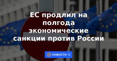 ЕС продлил на полгода экономические санкции против России - news.mail.ru - Москва - Россия - Украина - Германия - Франция - Ляйен