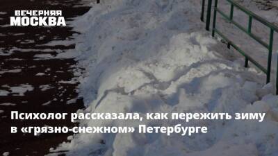 Психолог рассказала, как пережить зиму в «грязно-снежном» Петербурге - vm.ru - Санкт-Петербург - Санкт-Петербург