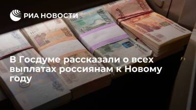 Светлана Бессараб - Депутат ГД Бессараб: к Новому году россияне получат зарплаты за январь, пенсии и премии - ria.ru - Москва - Россия
