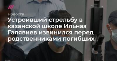 Устроивший стрельбу в казанской школе Ильназ Галявиев извинился перед родственниками погибших - tvrain.ru