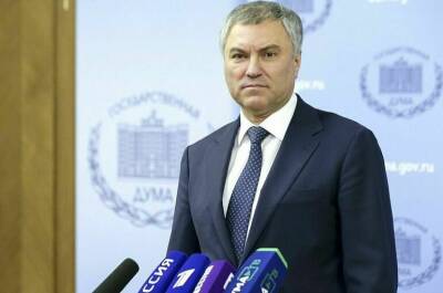 Вячеслав Володин - Володин: снять с рассмотрения законопроект о сертификатах вакцинации — безответственно - pnp.ru