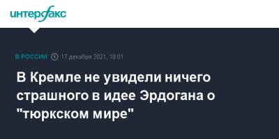 Реджеп Тайип Эрдоган - Дмитрий Песков - Тайип Эрдоган - В Кремле не увидели ничего страшного в идее Эрдогана о "тюркском мире" - interfax.ru - Москва - Россия - Турция - респ. Саха - Стамбул