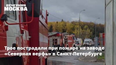Трое пострадали при пожаре на заводе «Северная Верфь» в Санкт-Петербурге - vm.ru - Санкт-Петербург - Япония - Санкт-Петербург - Осака