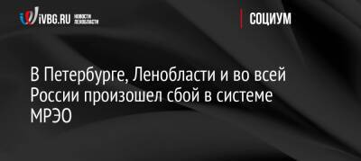 В Петербурге, Ленобласти и во всей России произошел сбой в системе МРЭО - ivbg.ru - Москва - Россия - Украина - Ленинградская обл. - Санкт-Петербург - Петербург