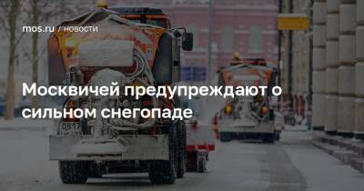 Москвичей предупреждают о сильном снегопаде - mos.ru - Москва