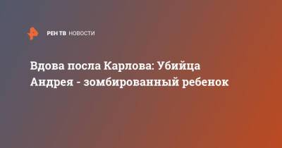 Андрей Карлов - Вдова посла Карлова: Убийца Андрея - зомбированный ребенок - ren.tv - Россия - Сирия - Турция - Калининград - Анкара