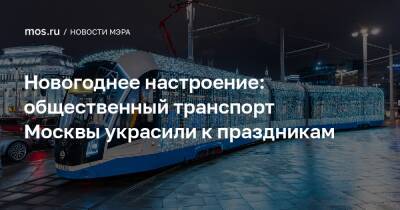 Сергей Собянин - Новогоднее настроение: общественный транспорт Москвы украсили к праздникам - mos.ru - Москва - Россия