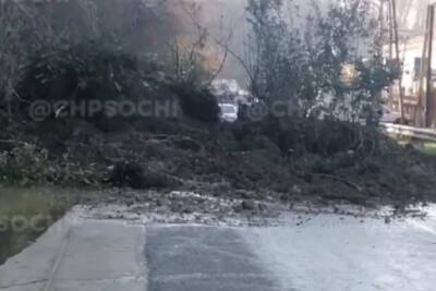 В Сочи обильные осадки спровоцировали сход оползней - kuban.mk.ru - Сочи - район Хостинский, Сочи