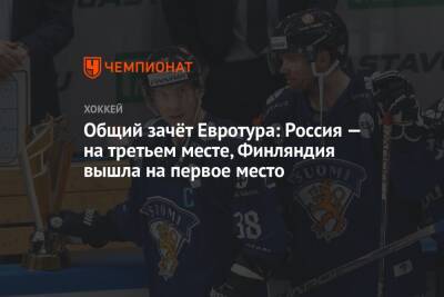 Общий зачёт Евротура: Россия — на третьем месте, Финляндия вышла на первое место - championat.com - Россия - Швеция - Финляндия - Канада - Чехия