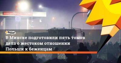 В Минске подготовили пять томов дела о жестоком отношении Польши к беженцам - ridus.ru - Белоруссия - Польша - Минск