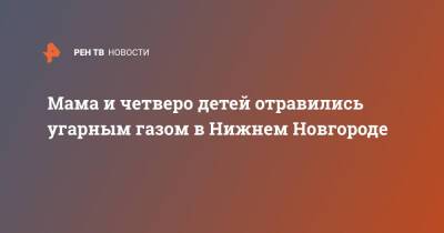 Давид Мелик-Гусейнов - Мама и четверо детей отравились угарным газом в Нижнем Новгороде - ren.tv - Нижний Новгород - Нижний Новгород