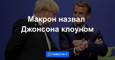 Макрон назвал Джонсона клоуном - news.mail.ru - Англия - Лондон - Франция - Париж