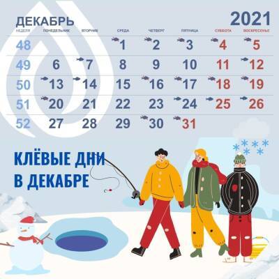Опубликован декабрьский календарь «клевых дней» для рыбалки на территории Ленобласти - ivbg.ru - Украина - Ленинградская обл.