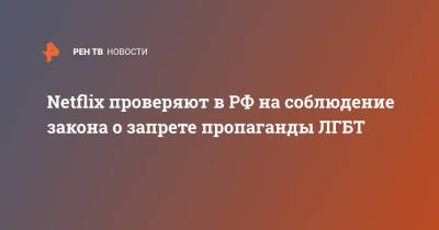 Ольга Баранец - Netflix проверяют в РФ на соблюдение закона о запрете пропаганды ЛГБТ - ren.tv - Россия