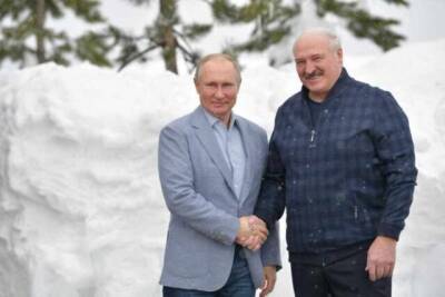 Владимир Путин - Александр Лукашенко - Родные братья: Лукашенко признался в общем с Путиным взгляде на мир - news-front.info - Россия - Белоруссия