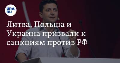 Владимир Зеленский - Гитанас Науседа - Анджей Дуда - Литва, Польша и Украина призвали к санкциям против РФ - ura.news - Россия - Украина - Польша - Литва - Минск