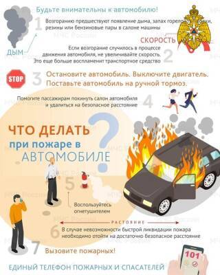 Ульяновцам напомнили правила поведения при возгорании автомобиля - ulpravda.ru - Россия - Ульяновская