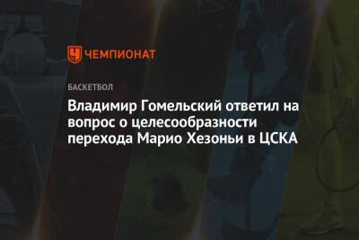 Владимир Гомельский - Владимир Гомельский ответил на вопрос о целесообразности перехода Марио Хезоньи в ЦСКА - championat.com