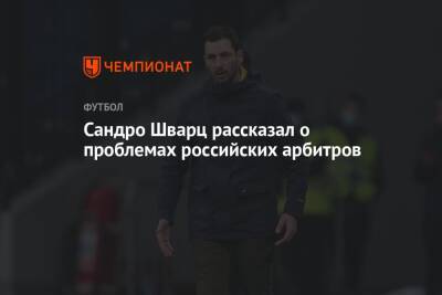 Сандро Шварц - Сандро Шварц рассказал о проблемах российских арбитров - championat.com
