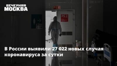 В России выявили 27 022 новых случая коронавируса за сутки - vm.ru - Москва - Россия