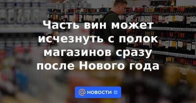 Владимир Путин - Часть вин может исчезнуть с полок магазинов сразу после Нового года - news.mail.ru - Россия