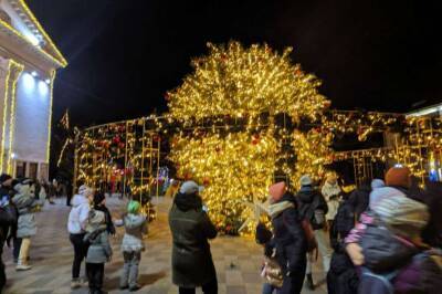 Иисус Христос - В Мариуполе упала новогодняя елка - lenta.ua - Украина - Мариуполь - Мариуполь