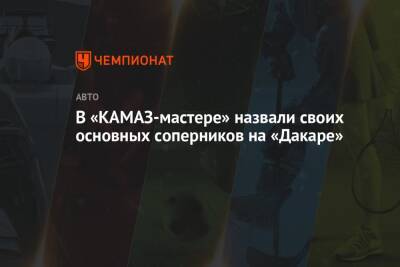 Дмитрий Сотников - Мартин Мацик - В «КАМАЗ-мастере» назвали своих основных соперников на «Дакаре» - championat.com