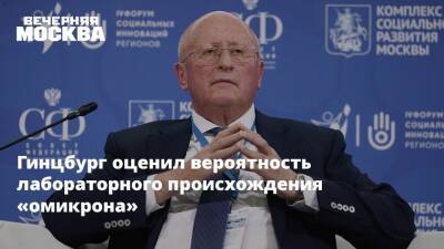 Александр Гинцбург - Гинцбург оценил вероятность лабораторного происхождения «омикрона» - vm.ru