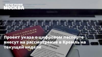Максут Шадаев - Проект указа о цифровом паспорте внесут на рассмотрение в Кремль на текущей неделе - vm.ru - Москва - Россия