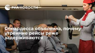 Стюардесса рассказала, что утренние рейсы реже опаздывают и попадают в зону турбулентности - ria.ru - Москва