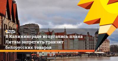 Антон Алиханов - В Калининграде испугались плана Литвы запретить транзит белорусских товаров - ridus.ru - Белоруссия - Литва - Калининград - Калининградская обл.