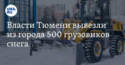 Власти Тюмени вывезли из города 500 грузовиков снега. На город выпало треть месячной нормы осадков - ura.news - Тюмень - Камаз