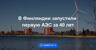 В Финляндии запустили первую АЭС за 40 лет - news.mail.ru - Финляндия