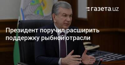 Шавкат Мирзиеев - Президент поручил расширить поддержку рыбной отрасли - gazeta.uz - Узбекистан