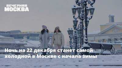 Евгений Тишковец - Ночь на 22 декабря станет самой холодной в Москве с начала зимы - vm.ru - Москва - Московская обл. - Москва