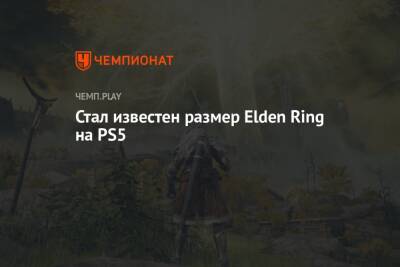 Стал известен размер Elden Ring на PS5 - championat.com - Microsoft