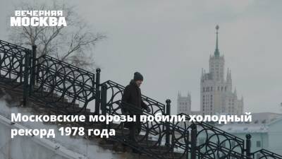 Евгений Тишковец - Московские морозы побили холодный рекорд 1978 года - vm.ru - Москва - Россия - Московская обл. - Москва