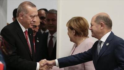 Реджеп Тайип Эрдоган - Президент Турции провел переговоры с новым канцлером ФРГ - trend.az - Турция - Германия