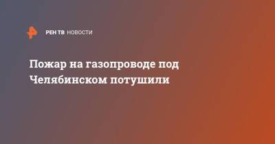Пожар на газопроводе под Челябинском потушили - ren.tv - Россия - Украина - Челябинская обл. - Челябинск - Ивановск - Ужгород