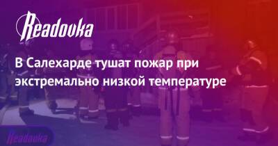 В Салехарде тушат пожар при экстремально низкой температуре - readovka.news - Салехард