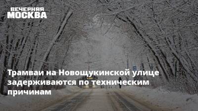 Трамваи на Новощукинской улице задерживаются по техническим причинам - vm.ru - Москва