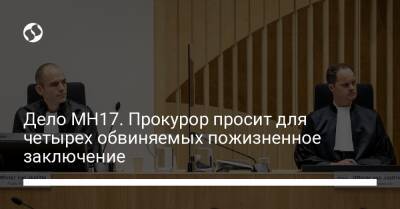 Дело MH17. Прокурор просит для четырех обвиняемых пожизненное заключение - liga.net - Россия - Украина - Голландия - Амстердам - Гаага