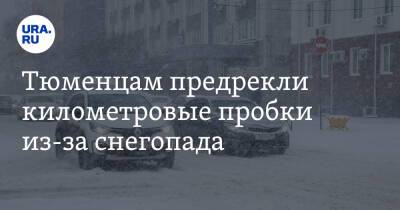 Тюменцам предрекли километровые пробки из-за снегопада - ura.news - Тюмень