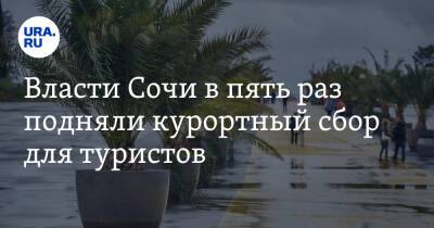 Юрий Бурлачко - Власти Сочи в пять раз подняли курортный сбор для туристов - ura.news - Сочи - Краснодарский край