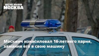 Москвич изнасиловал 16-летнего парня, заманив его в свою машину - vm.ru - Москва