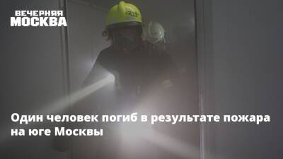 Один человек погиб в результате пожара на юге Москвы - vm.ru - Москва